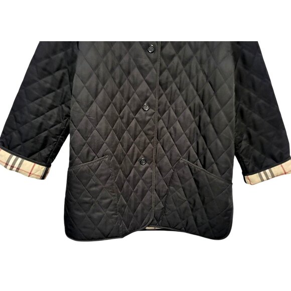Burberry London Quilted Barn Jacket Nova Check Lining - Picture 4 of 16